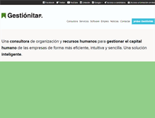 Tablet Screenshot of gestionitas.com